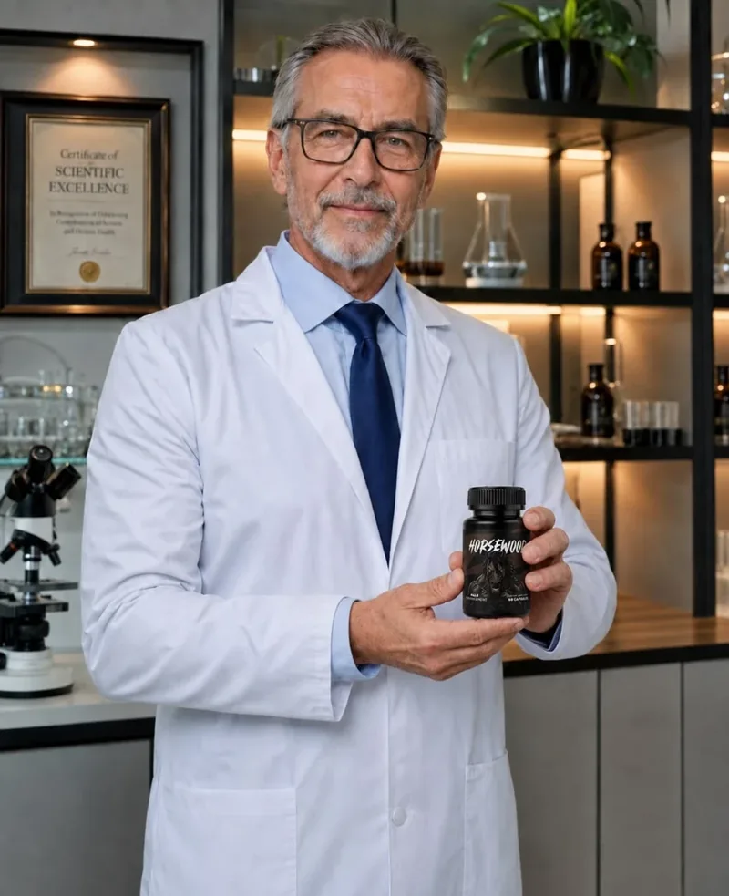 A scientist portrait from the Horsewood marketing set